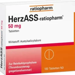 HERZASS-ratiopharm 50 mg Tabletten 100 St