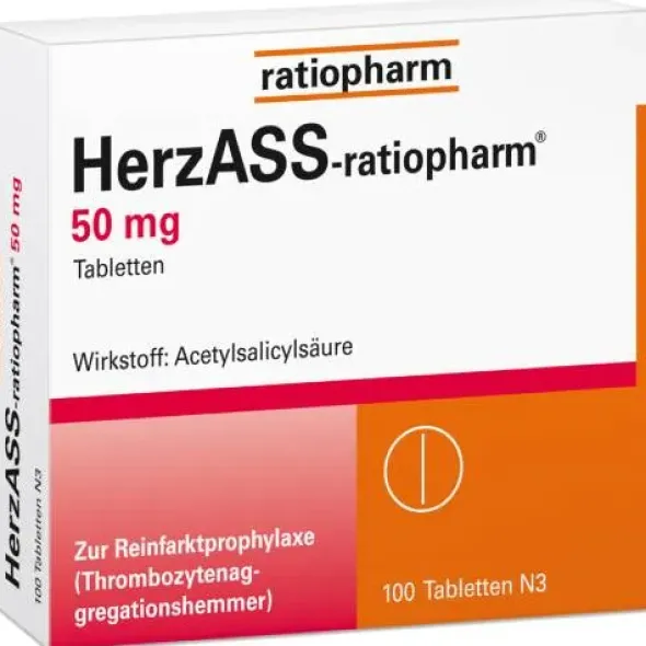 HERZASS-ratiopharm 50 mg Tabletten 100 St