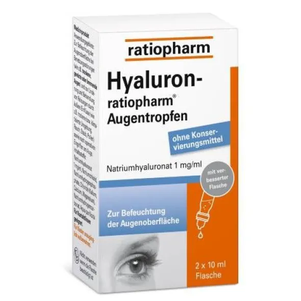HYALURON-RATIOPHARM Augentropfen 2X10 ml