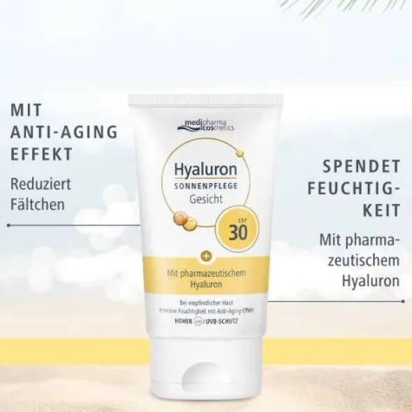 HYALURON SONNENPFLEGE Gesicht Creme LSF 30 50 ml