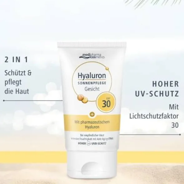 HYALURON SONNENPFLEGE Gesicht Creme LSF 30 50 ml