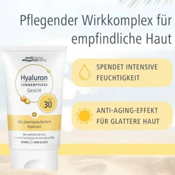 HYALURON SONNENPFLEGE Gesicht Creme LSF 30 50 ml