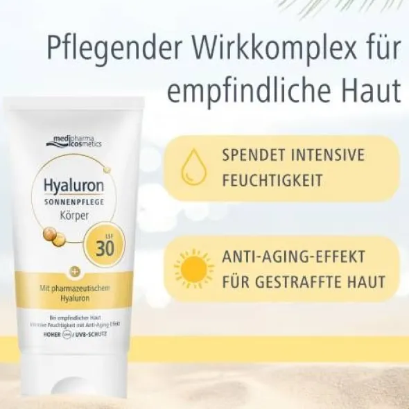 HYALURON SONNENPFLEGE Körper Creme LSF 30 150 ml