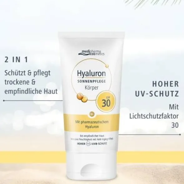 HYALURON SONNENPFLEGE Körper Creme LSF 30 150 ml