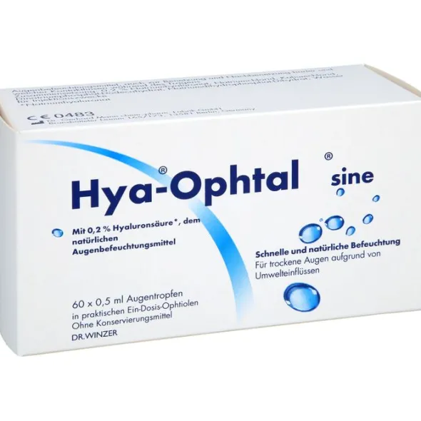 HYA-OPHTAL sine Augentropfen 60X0,5 ml