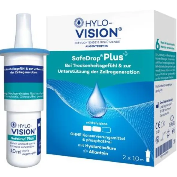 HYLO-VISION SafeDrop Plus Augentropfen 2X10 ml