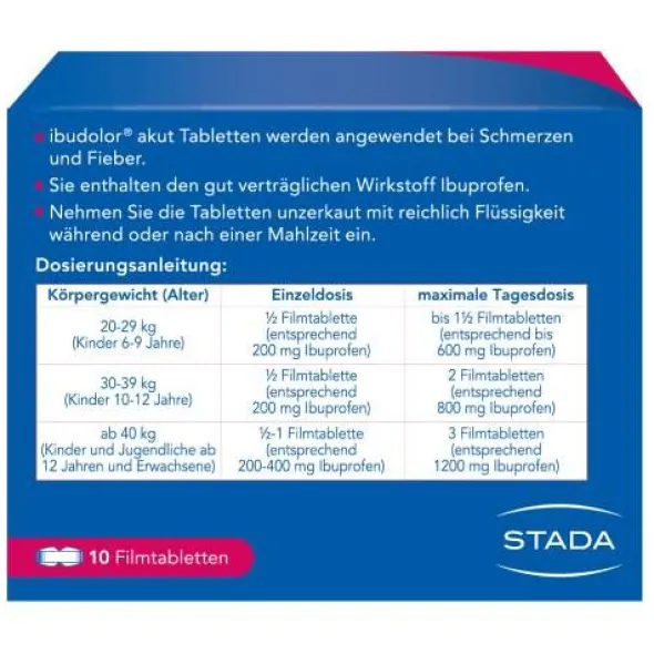 IBUDOLOR akut 400 mg Filmtabletten 10 St