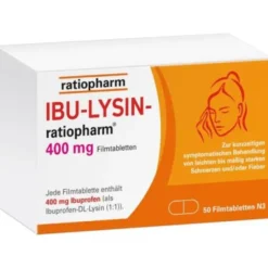 IBU-LYSIN-ratiopharm 400 mg Filmtabletten 50 St
