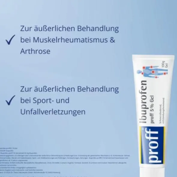 IBUPROFEN proff 5% Gel 100 g