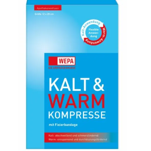 KALT-WARM Kompresse 12x29 cm mit Fixierband 1 St