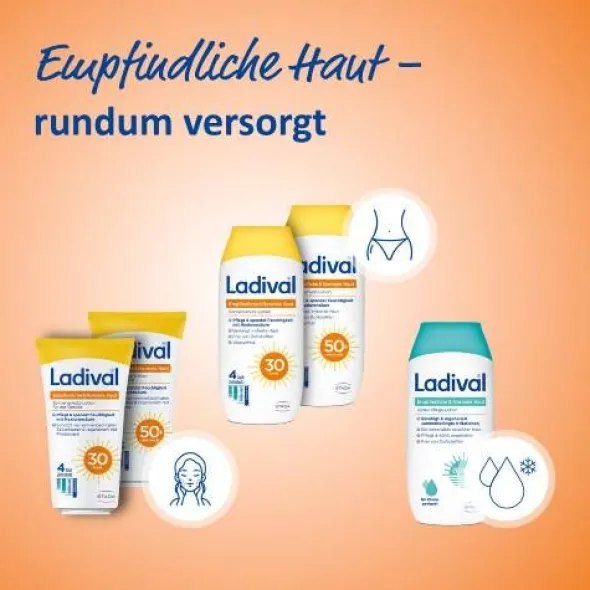 LADIVAL empfindliche Haut Lotion Gesicht LSF 30 50 ml