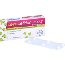 LEVOCETIRIZIN HEXAL bei Allergien 5 mg Filmtabl. 6 St