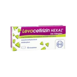 LEVOCETIRIZIN HEXAL bei Allergien 5 mg Filmtabl. 6 St