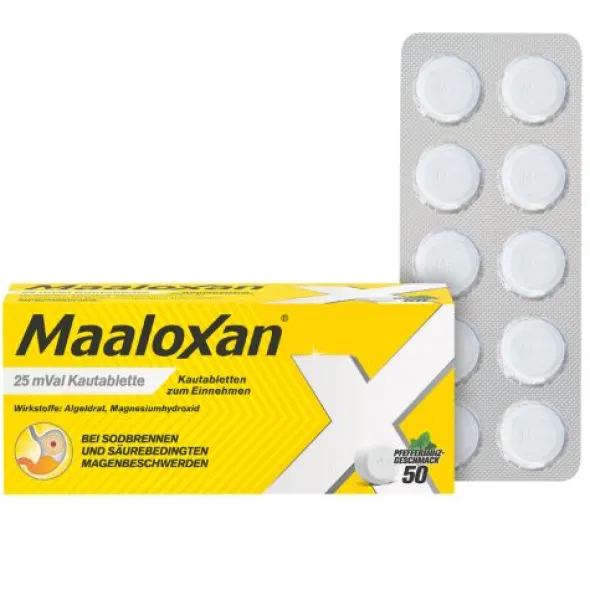 MAALOXAN 25 mVal Kautabletten 50 St