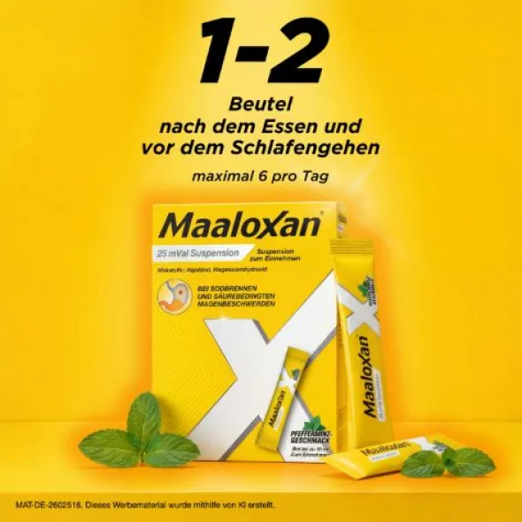 MAALOXAN 25 mVal Suspension 10X10 ml