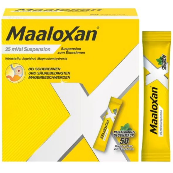 MAALOXAN 25 mVal Suspension 50X10 ml