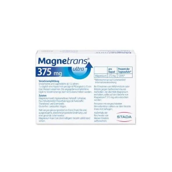 MAGNETRANS 375 mg ultra Kapseln 20 St