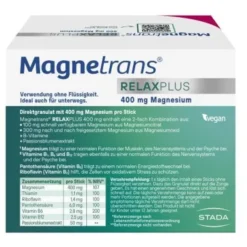 MAGNETRANS Relax+ 400 mg Granulat Sticks Blaubeere 50 St