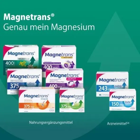 MAGNETRANS Relax+ 400 mg Granulat Sticks Blaubeere 50 St