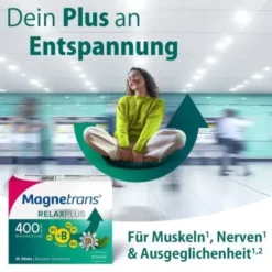 MAGNETRANS Relax+ 400 mg Granulat Sticks Blaubeere 50 St