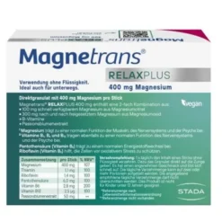 MAGNETRANS Relax+ 400 mg Granulat Sticks Blaubeere 20 St