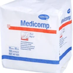 MEDICOMP Vlieskomp.unsteril 10x10 cm 4fach 100 St