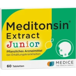 MEDITONSIN Extract Junior pflanzl.Erkältungstabl. 60 St