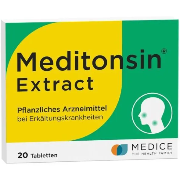 MEDITONSIN Extract pflanzliche Erkältungstabletten 20 St
