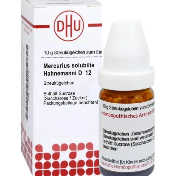 MERCURIUS SOLUBILIS Hahnemanni D 12 Globuli 10 g