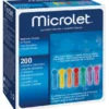 MICROLET Lanzetten farbig 200 St