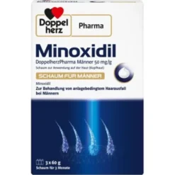 MINOXIDIL DoppelherzPharma Männer 50 mg/g Schaum 3X60 g