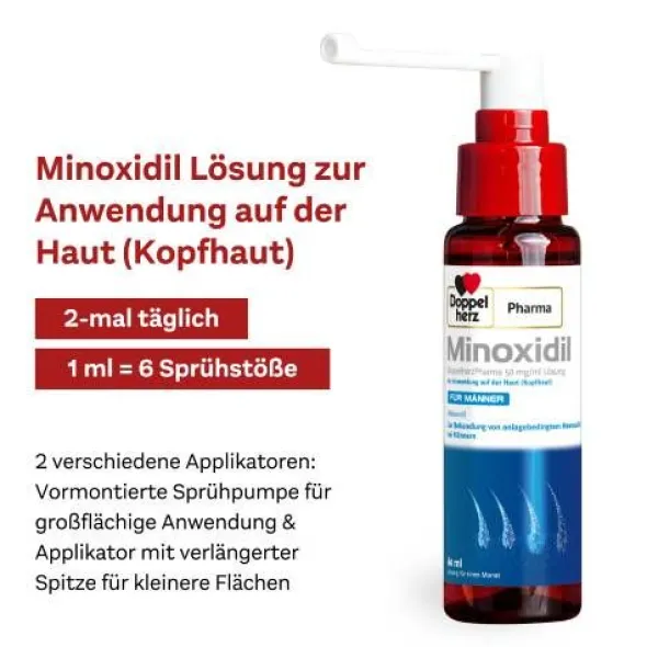 MINOXIDIL DoppelherzPhar.50mg/ml Lsg.Anw.Haut Mann 3X60 ml