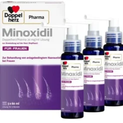 MINOXIDIL DoppelherzPhar.20mg/ml Lsg.Anw.Haut Frau 3X60 ml