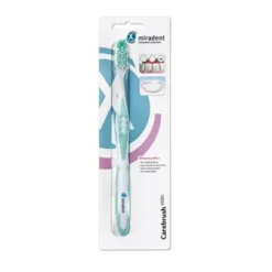 MIRADENT Carebrush Zahnbürste weiß/grün 1 St