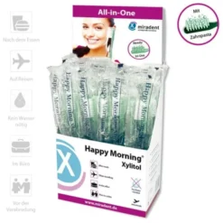 MIRADENT Einmalzahnbürste Happy Morning Xylitol 50 St