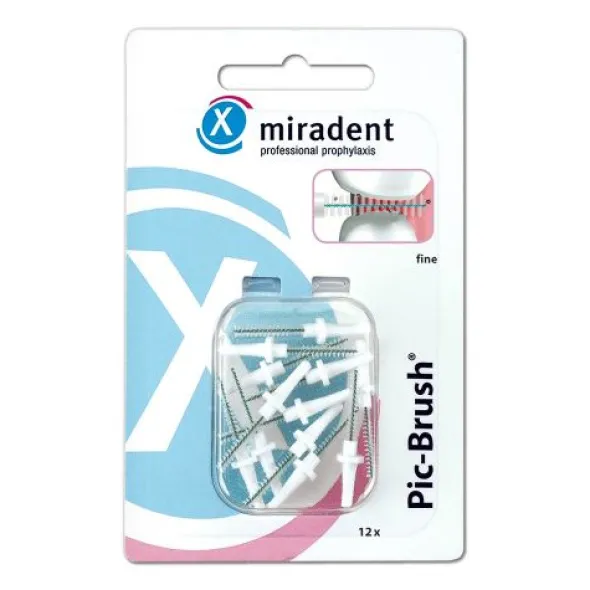 MIRADENT Interd.Pic-Brush Ersatzb.fein weiß 12 St