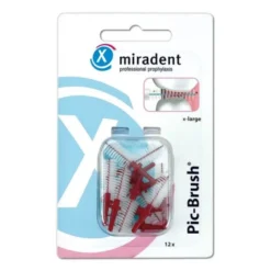 MIRADENT Interd.Pic-Brush Ersatzb.x-large bordeaux 12 St
