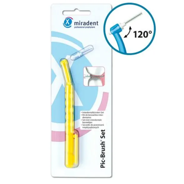 MIRADENT Interd.Pic-Brush Set gelb 1 St