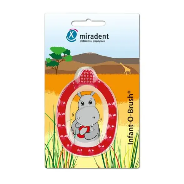 MIRADENT Kinder-Lernzahnbürste Infant-O-Brush rot 1 St