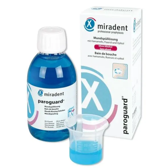 MIRADENT Mundspüllösung paroguard CHX 0,20% 200 ml
