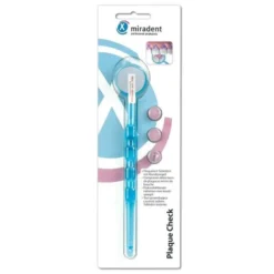 MIRADENT Plaquetest Mira2+Spiegel blau transparent 1 St