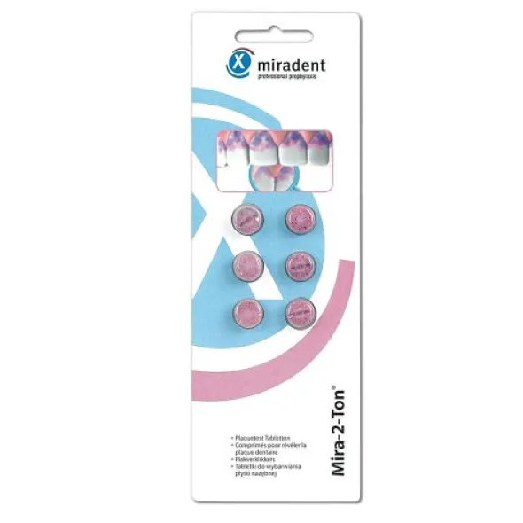 MIRADENT Plaquetest Tabletten Mira-2-Ton 6 St