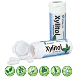 MIRADENT Xylitol Chewing Gum Minze 30 St