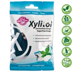 MIRADENT Xylitol Drops zuckerfrei Mint 60 g