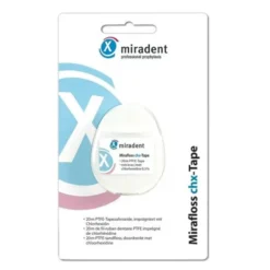 MIRADENT Zahnseide Mirafloss Tape CHX 20 m 1 St