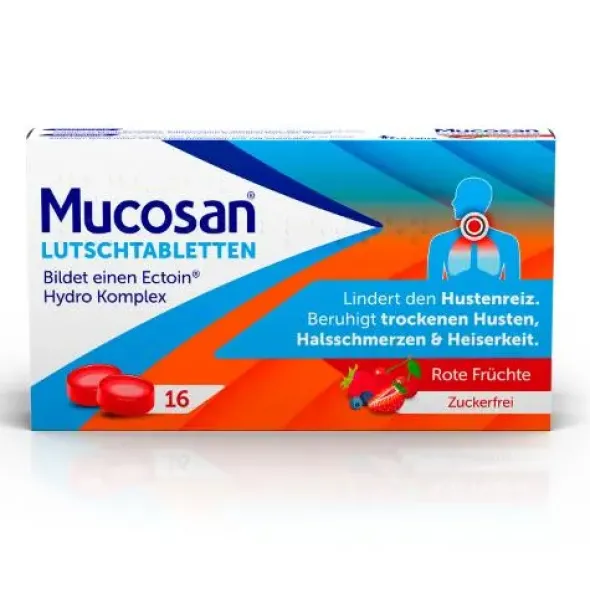 MUCOSAN Lutschtabletten rote Früchte 16 St
