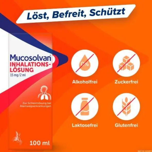 MUCOSOLVAN Inhalationslösung 15 mg Lsg.f.Vernebler 100 ml