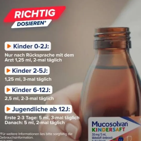 MUCOSOLVAN Kindersaft 30 mg/5 ml 250 ml