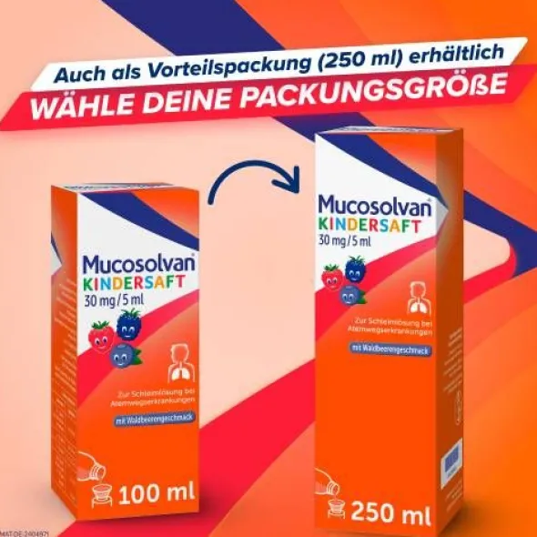 MUCOSOLVAN Kindersaft 30 mg/5 ml 250 ml
