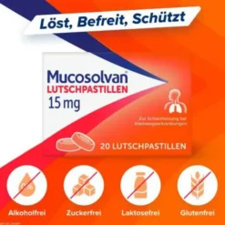 MUCOSOLVAN Lutschpastillen 15 mg 20 St